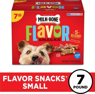 Galletas Flavor Snacks para perros pequeños, caja de 7 lb