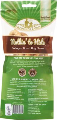Nothin' To Hide Mini Candy Cane Chicken Flavor Dog Chews, 6 count