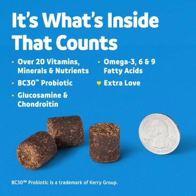 Bundle: Vibeful Favorites Bundle – Allergy & Multivitamin Support Peanut Butter & Chicken Dog Soft Chew Supplements, 28 count