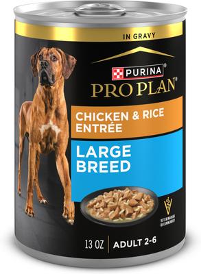 Specialized Variety Pack Adult Large Breed High Protein Chicken & Rice, Beef & Rice in Gravy Wet Dog Food, 13-oz can, case of 12