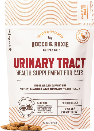 Rocco & Roxie Supply Co. Chicken Flavored Urinary Support Chew Supplement for Cats