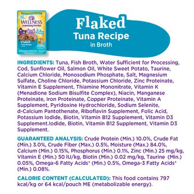 Appetizing Entrees Flaked Tuna Recipe in Broth Natural Wet Cat Food, 2.8-oz pouch, case of 8