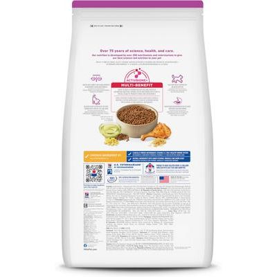 Alimento seco para perros mayores de 7 años, razas pequeñas y mini, con receta de harina de pollo, cebada y arroz integral, bolsa de 4.5 lb