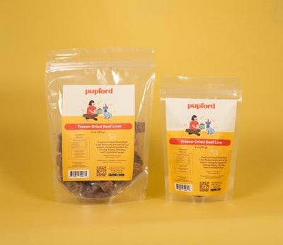 Premios para perros de hígado de res liofilizado con ingredientes limitados, bolsa de 2 oz