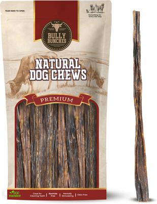 Palitos de cecina natural con sabor a carne de res de 12 pulgadas, premios para perros, 50 unidades