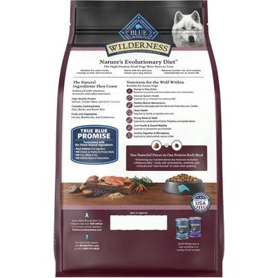 Alimento seco para perros Wilderness Senior con receta de salmón de alto contenido proteico, bolsa de 24 lb
