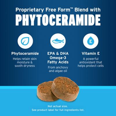 Bundle: K9 Advantix II Flea & Tick Spot Treatment for Dogs, 4-10 lbs, 2 Doses + Pet Protect Skin Health Supplement, 60 count