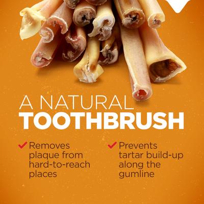 Bully Cheek Stick Dog Chews, 10 to 12-in, 24 count