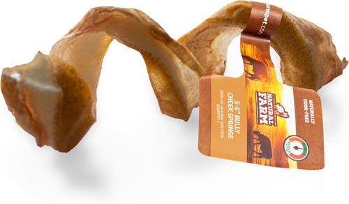 5 to 6-inch Bully Cheek Springs Dog Chews, 24 count