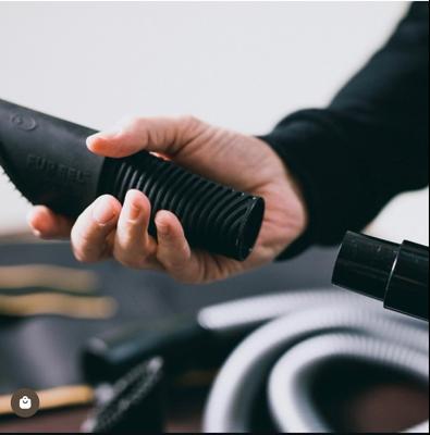 Fur Eel Pet Fur Remover Vacuum Attachment & Rigid/Shop-Vac Adapter Kit, Black