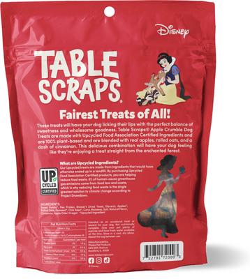 Crumble de manzana Blancanieves, receta vegetal, premios reciclados para perros, bolsa de 5 oz