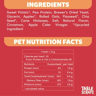 Snow White Apple Crumble Plant-Based Recipe Upcycled Dog Treats, 5-oz bag