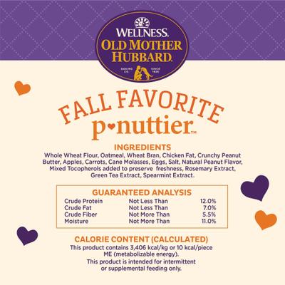 by Wellness Fall Favorite P-Nutter Oven-Baked Biscuits Dog Treats, 16-oz bag