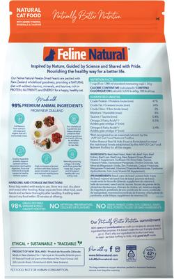 New Zealand Beef & Hoki Feast Grain-Free Freeze-Dried Cat Food, 1.8-lb bag