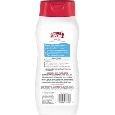 Champú y acondicionador natural para cachorros Supreme Odor Control, botella de 16 oz