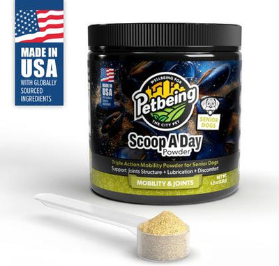Scoop-A-Day Mobility, Muscle & Joint Support Powder Supplement for Senior Dogs, 4.2-oz bottle