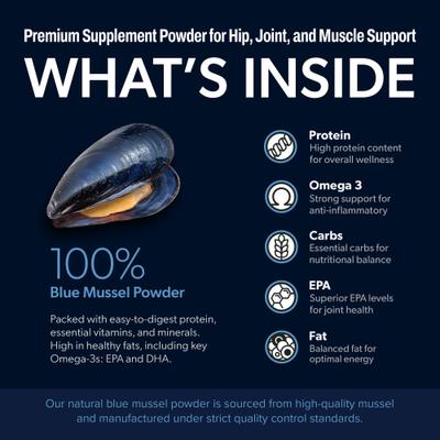 Scoop-A-Day Mobility, Muscle & Joint Support Powder Supplement for Dogs, 3.5-oz bottle