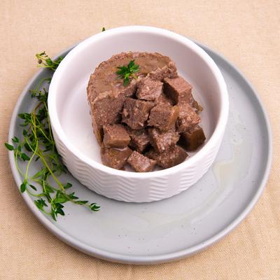 Alimento enlatado para perros adultos sin cereales Brushtail Pate, lata de 6 oz, caja de 24