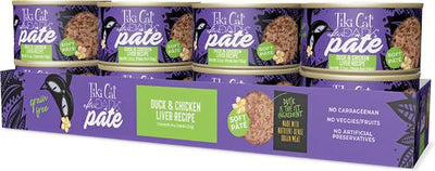 After Dark Pate Duck & Chicken Liver Recipe Grain-Free Wet Cat Food, 5.5-oz can, case of 8