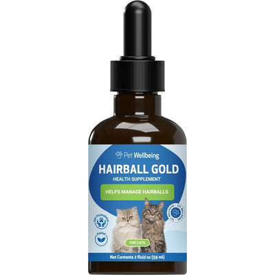 Hairball GOLD Liquid Hairball Control Supplement for Cats. 60 ml. - Pet Wellbeing