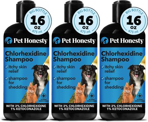 Chlorhexidine Antibacterial Itchy Skin, Allergy Relief & Sensitive Skin Dog Shampoo, 16-fl oz bottle