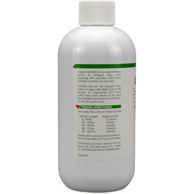 Suplemento líquido de ácidos grasos Omega-3 Triglyceride OMEGA para gatos y perros, 2 unidades