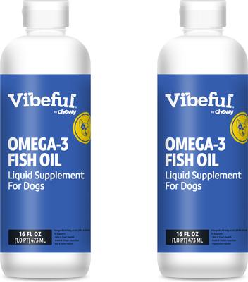 Omega-3 Fish Oil Liquid Skin & Coat Supplement for Dogs, 16-oz, bundle of 3