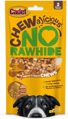 Chewalicious Layered 'N Dipped Natural Crunchy Sticks Oat Flavor Dog Chews, 2 count