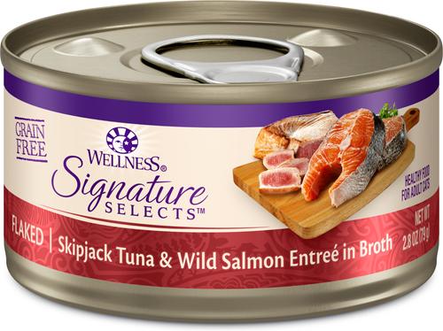 Signature Selects Seafood Selection Variety Pack Grain-Free Flaked Wet Cat Food, 5.3-oz can, case of 12