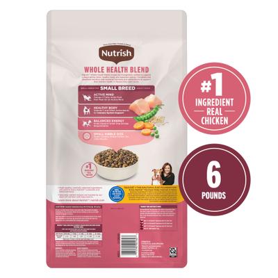 Alimento seco para perros Whole Health Blend de razas pequeñas con pollo y verduras (paquete de 2,7 kg)