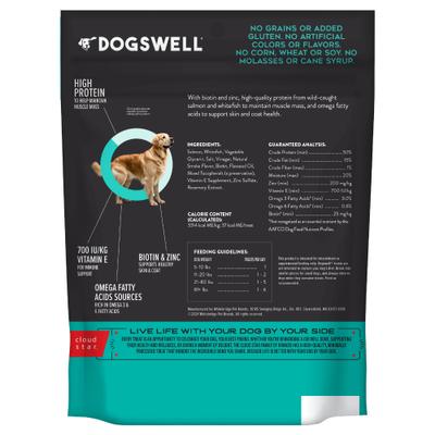 Premios para perros sin cereales con receta de salmón cecina Skin & Coat, bolsa de 10 oz