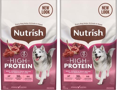 High Protein Beef, Potato & Peas Recipe with Venison & Lamb Dry Dog Food, 4-lb bag (Rachael Ray)