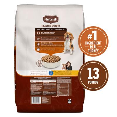 Alimento seco para perros con pavo real, arroz integral y venado, bolsa de 13 lb (Rachael Ray)