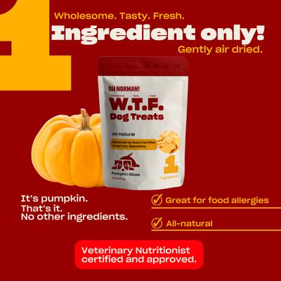 WTF Pumpkin Slices - Golosinas para perros (caja de 170 g)
