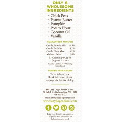 Galletas crujientes horneadas con mantequilla de cacahuete y vainilla tostada sin cereales para perros, con ingredientes limitados, caja de 14 oz