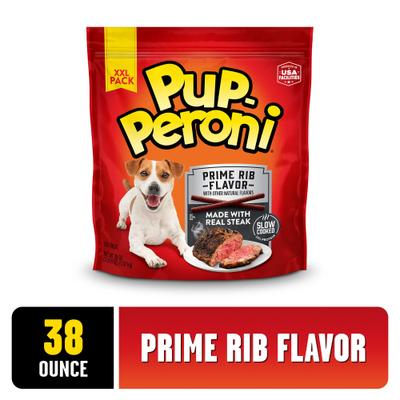 Prime Rib Flavor Dog Treats, 38-oz bag, bundle of 2