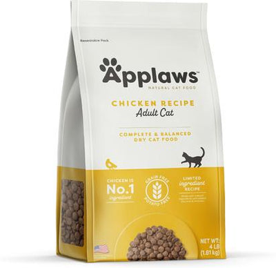 Bundle: Applaws Adult Complete Chicken Recipe with Country Vegetables Grain-Free Dry Cat Food + Loin Chicken Filet with Rosemary Grain-Free Treats
