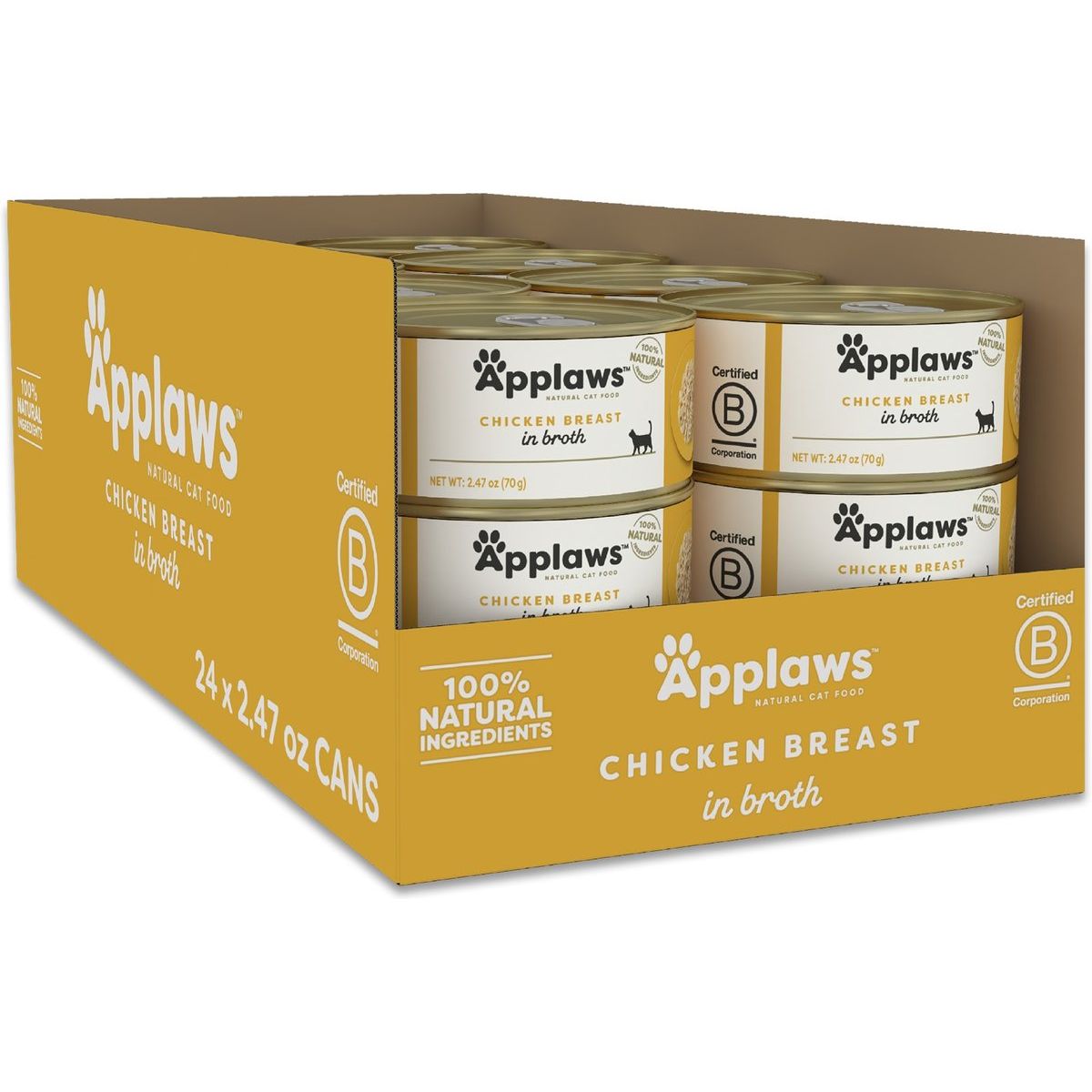 Alimento Húmedo, Pechuga de Pollo Cat Food. 70 g, caja de 24. - Applaws
