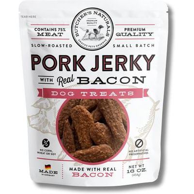 Golosinas de salmón seco asado a fuego lento para perros, bolsa de 16 oz