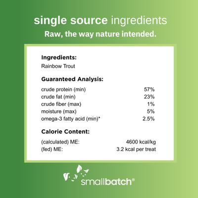 Freeze-Dried Skin-On Rainbow Trout Dog & Cat Treat, 1.2-oz bag