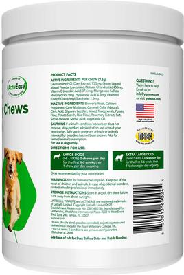 YuMOVE Mobility Hip & Joint Care Soft Chew Supplement for Large & Giant Dogs, 120 count