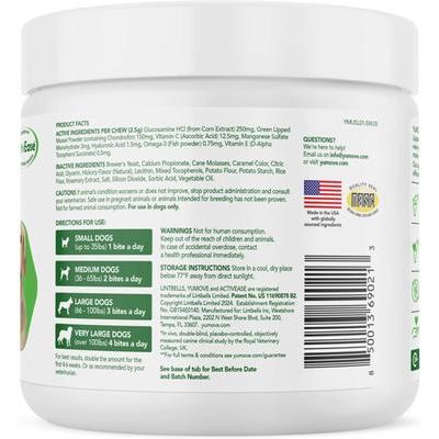 YuMOVE Mobility Hip & Joint Care - Suplemento con sabor a nogal para perros (150 unidades)