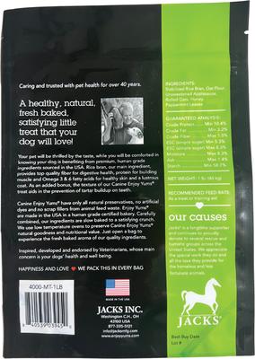 Golosinas para perros con sabor a menta, bolsa de 1 lb