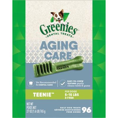 Golosinas dentales naturales para perros Senior, 96 unidades