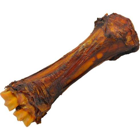 Golosina de hueso de pierna de res para perros, 3 unidades