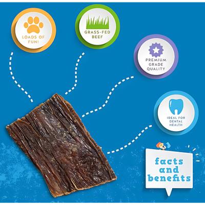 Bocados masticables para perros Joint Health Beef Gullet Bites, bolsa de 16 oz