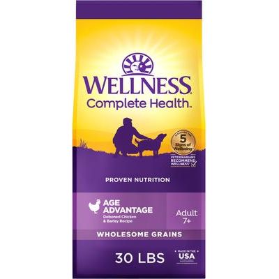 Alimento seco para perros mayores Complete Health con pollo deshuesado y cebada, bolsa de 5 lb