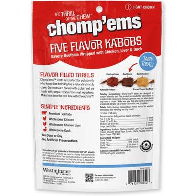 Golosinas para perros con cinco sabores, 6 unidades