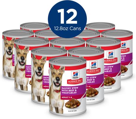 Bundle: Variety Pack - Hill's Science Diet Chicken & Barley Entree Canned Dog Food, Beef & Barley & Beef & Vegetables Flavors