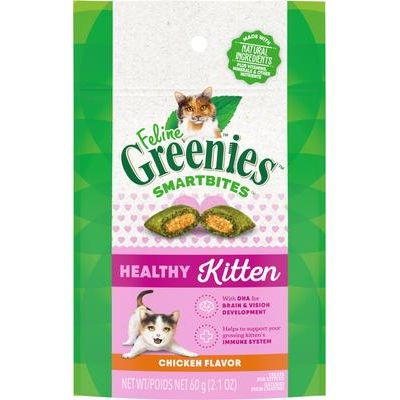 Smartbites Kitten - Premio crujiente para gatos con sabor a pollo